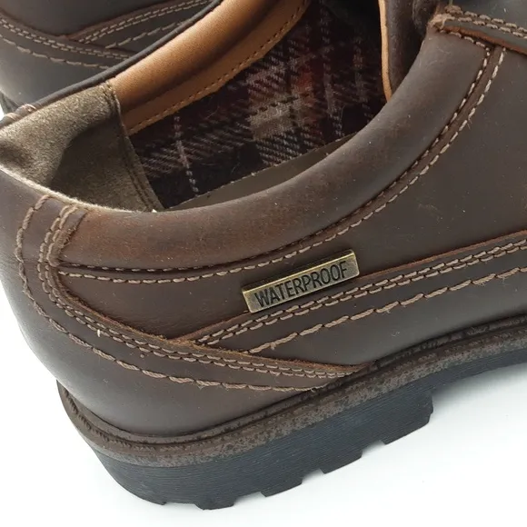 GH Bass &amp; Co Classic Brown Leather Men 7.5  Oxford Casual Office Y2k Grandpa