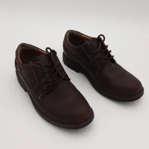 GH Bass &amp; Co Classic Brown Leather Men 7.5  Oxford Casual Office Y2k Grandpa