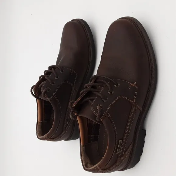 GH Bass &amp; Co Classic Brown Leather Men 7.5  Oxford Casual Office Y2k Grandpa