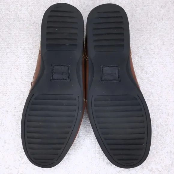 G.H. BASS &amp; CO Fletch Woven Leather Loafers Men's US 12M