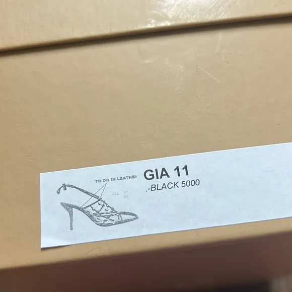 Gia 11 faux leather slingback sandals