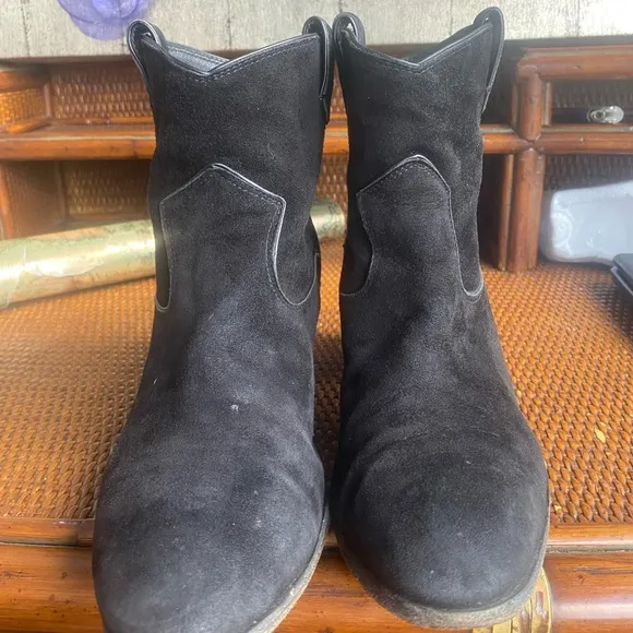 Gianvito Rossi Black Suede Ankle Boots EU 39 US 9