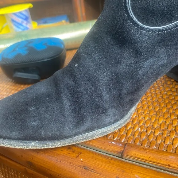 Gianvito Rossi Black Suede Ankle Boots EU 39 US 9