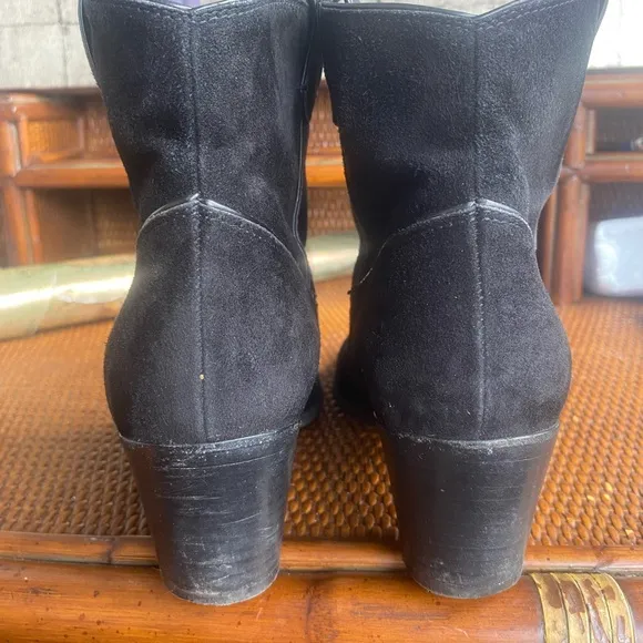 Gianvito Rossi Black Suede Ankle Boots EU 39 US 9