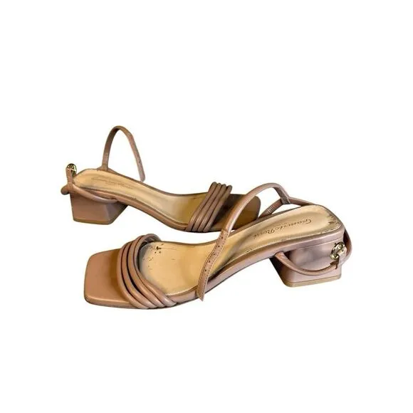Gianvito Rossi Lena 45 leather Sandals in Blush Pink sz 39.5