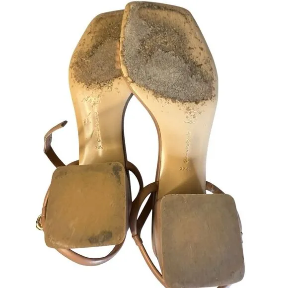 Gianvito Rossi Lena 45 leather Sandals in Blush Pink sz 39.5