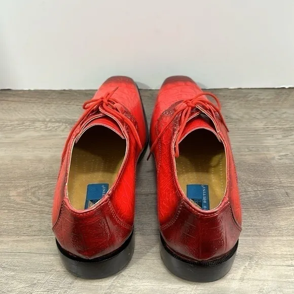 Giorgio Brutini Men’s Oxford Shoes sz 9 Croc Embossed Vegan Leather NEW #G750