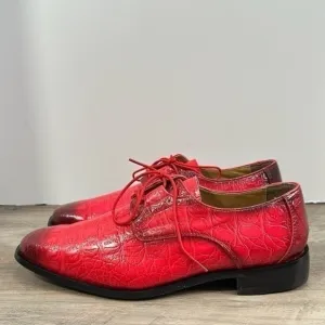 Giorgio Brutini Men’s Oxford Shoes sz 9 Croc Embossed Vegan Leather NEW #G750