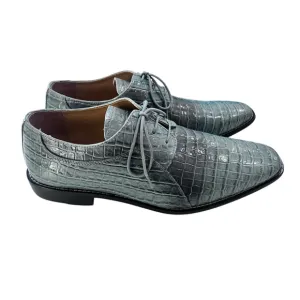 Giorgio Brutini NWOT Faux Leather Size 10 Alligator Oxford Dress Men Shoe Blue