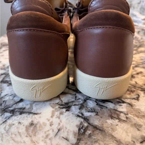 Giuseppe zanotti Brown Leather/suede  Men's Shoes