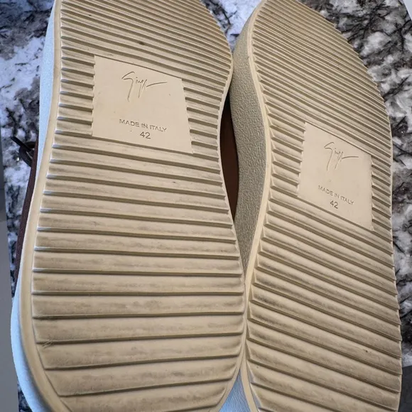 Giuseppe zanotti Brown Leather/suede  Men's Shoes