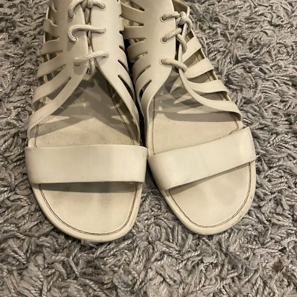 Givenchy Rubber CutOut Accent Gladiator Sandals Size 10 IT 40