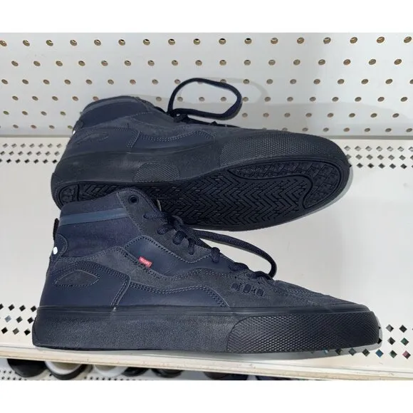 Globe Dimension Mens Suede Athletic Skateboarding Shoes Size 11 Navy Blue