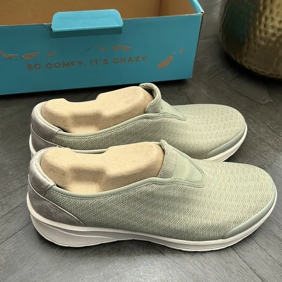 Glory Womens Padded Insole Slip On Athletic And Training Shoes (WIDE)