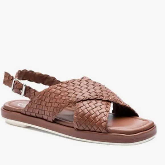 GOLO Criss Slingback Leather Sandal, Size 8, NWT