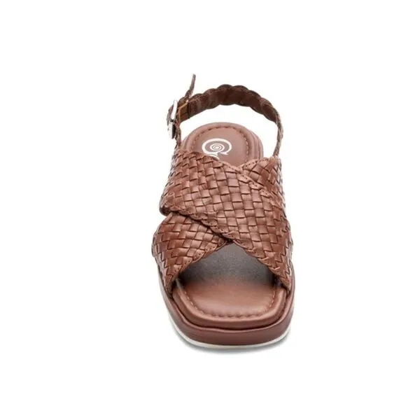 GOLO Criss Slingback Leather Sandal, Size 8, NWT