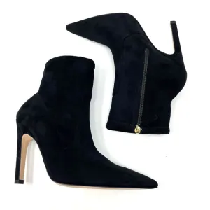Good American Icon Bootie Suede Black Size 7.5 GA007K-E