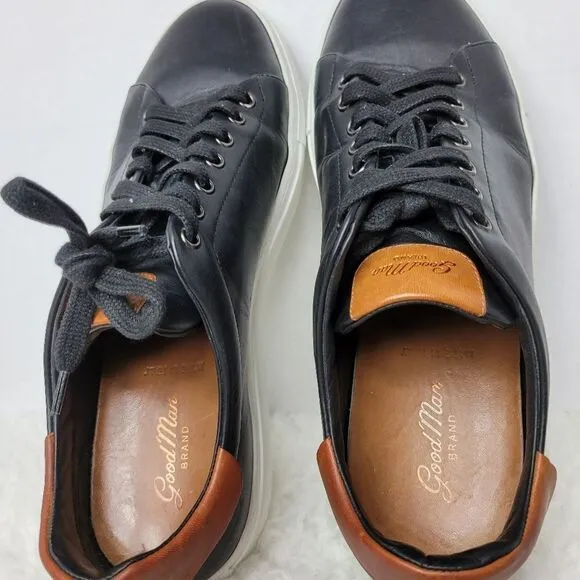 Good Man Brand Shoes Men's Size 11 Black Leather Lace Up Sneaker