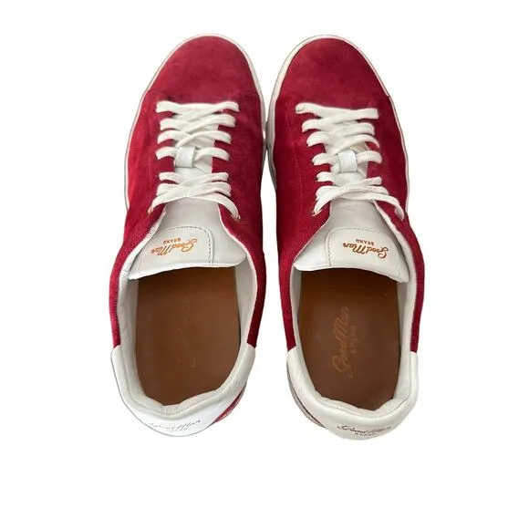 GOOD MAN BRAND Shoes Red EDGE LO-TOP SNEAKER OILED SUEDE Size Men's 11