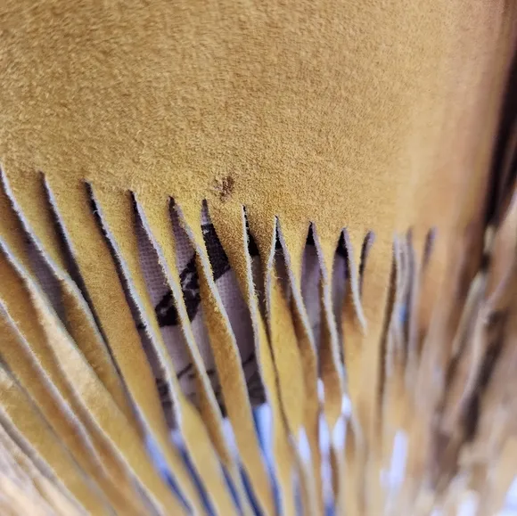 Gorgeous Cripple Creek Palomino Suede Fringe Jacket M