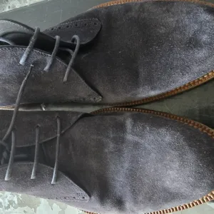 Gray Chukka Boots Suede Style