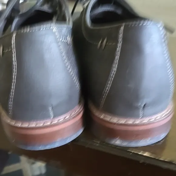 Gray Suede Oxfords with Contrasting Sole
