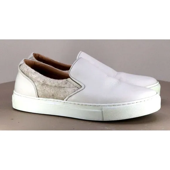 Greats Brooklyn Women's Slip Ons Loafers Shoes Sz EU 36 US 6 Ivory Made In Italy