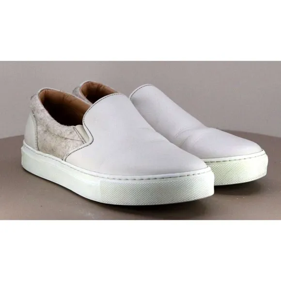 Greats Brooklyn Women's Slip Ons Loafers Shoes Sz EU 36 US 6 Ivory Made In Italy