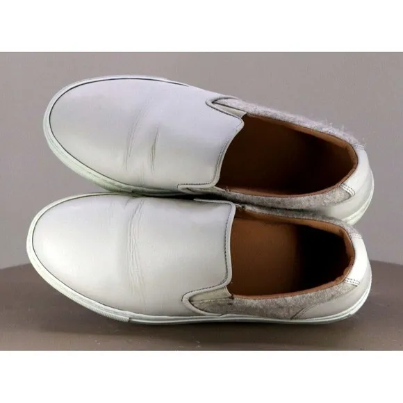Greats Brooklyn Women's Slip Ons Loafers Shoes Sz EU 36 US 6 Ivory Made In Italy