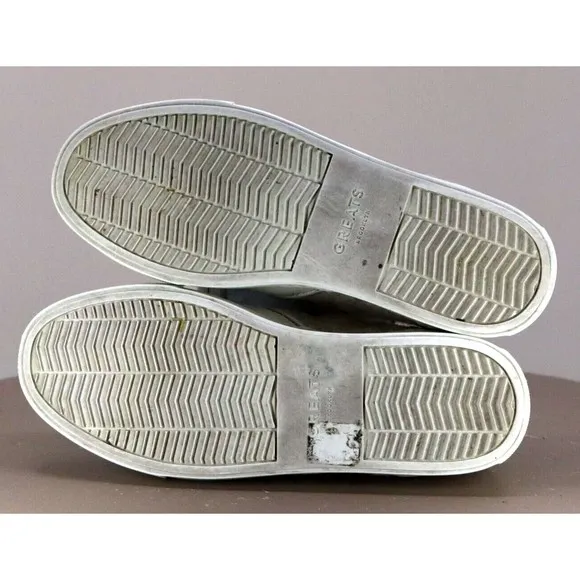 Greats Brooklyn Women's Slip Ons Loafers Shoes Sz EU 36 US 6 Ivory Made In Italy