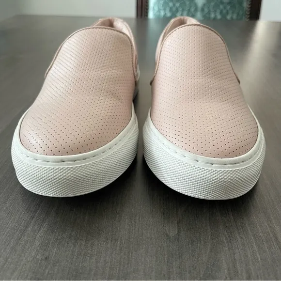 Greats Women The Wooster Dusty Pink Leather Round Toe Slip On Shoes Size 7.5