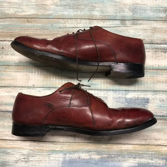 Grenson Leather Oxford Dress Shoes Lace Up Brown Sz 11