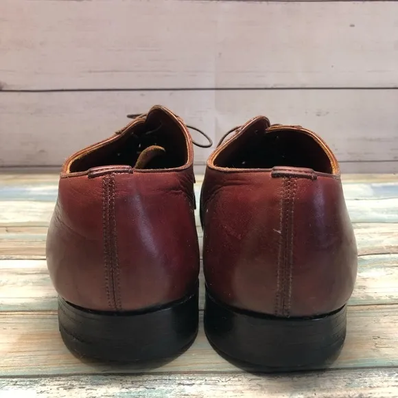 Grenson Leather Oxford Dress Shoes Lace Up Brown Sz 11