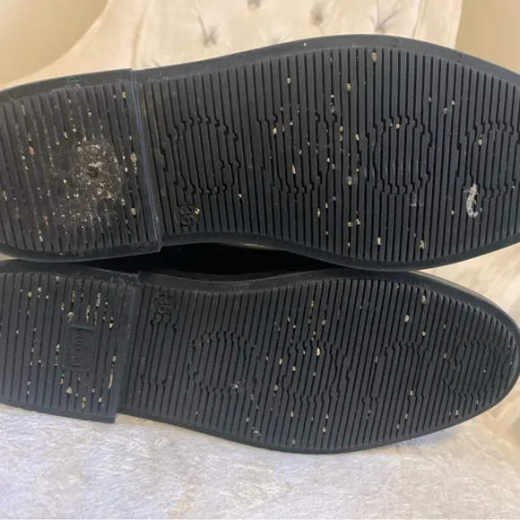 Gucci Black rubber rain boots 36 GUC