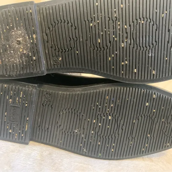Gucci Black rubber rain boots 36 GUC