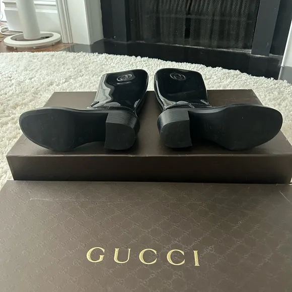 Gucci Black Rubber Rain Boots, Women’s EU 35