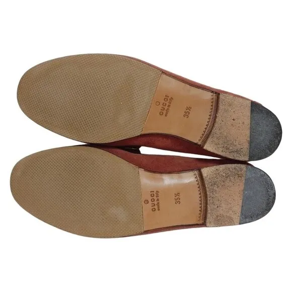 GUCCI - Brown Suede Women's Shoes 107-051025