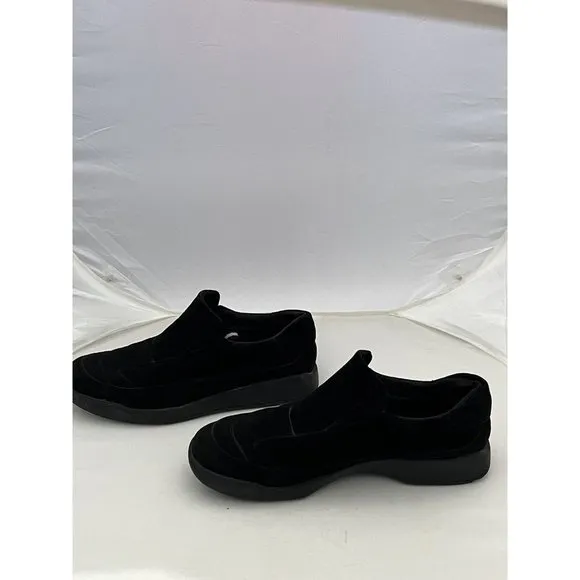 Gucci Scarpa Black Casual Velvet Comfort Shoe slip on sneakers men Size 9.5