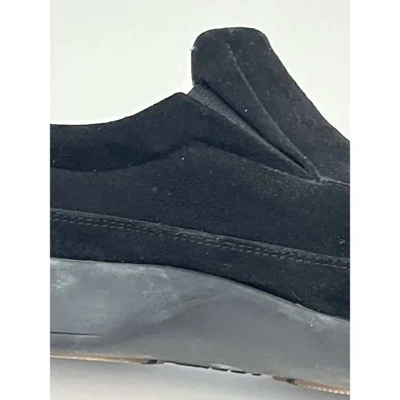 Gucci Scarpa Black Casual Velvet Comfort Shoe slip on sneakers men Size 9.5