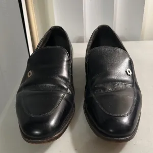 Hanover black men’s dress shoes/slip ons Sz 8 1/2 D