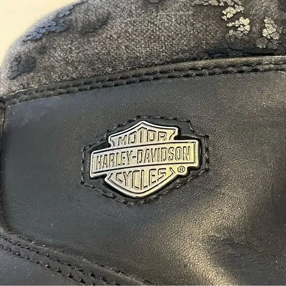 Harley-Davidson Men's Black Motorcycle Boots Size 12M  Lace-UP