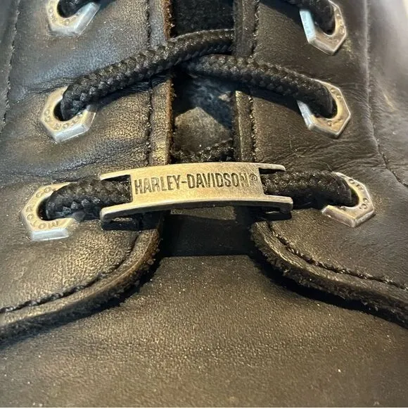 Harley-Davidson Men's Black Motorcycle Boots Size 12M  Lace-UP