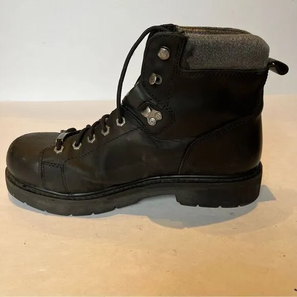 Harley-Davidson Men's Black Motorcycle Boots Size 12M  Lace-UP