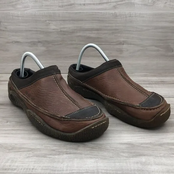 Havana Joes Clogs Mens EU 42 Reporter Brown Leather Slip On Shoes
