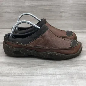 Havana Joes Clogs Mens EU 42 Reporter Brown Leather Slip On Shoes
