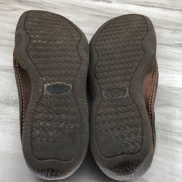 Havana Joes Clogs Mens EU 42 Reporter Brown Leather Slip On Shoes