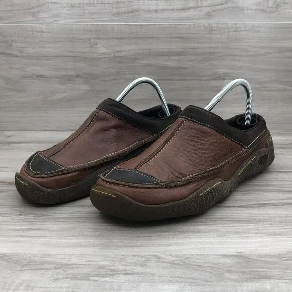 Havana Joes Clogs Mens EU 42 Reporter Brown Leather Slip On Shoes