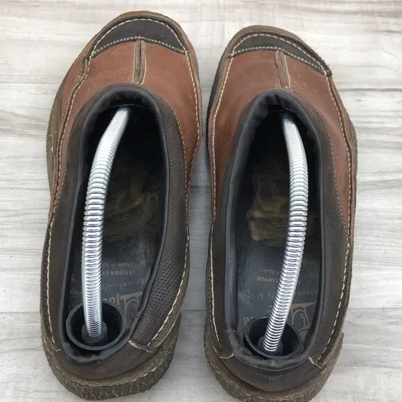 Havana Joes Clogs Mens EU 42 Reporter Brown Leather Slip On Shoes