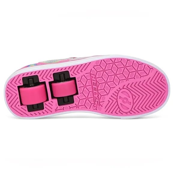 Heelys Girls' Pro 20 X2 Skate Shoes - Pink/Silver/Multi