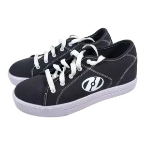 Heelys HES10458 Black Canvas Low Top Skate Wheeled Sneakers Unisex Size 6